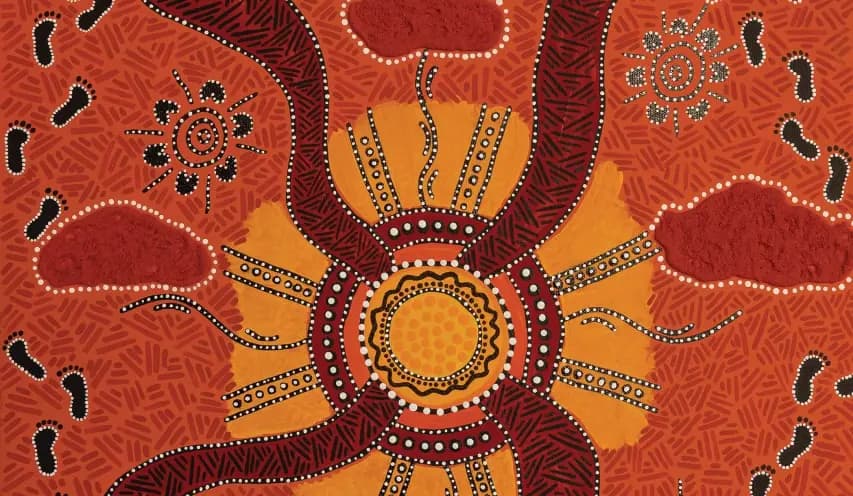 Reconciliation artwork by Deborah Newenham-Coertse (Woods) and Melissa Spillman (Woods)